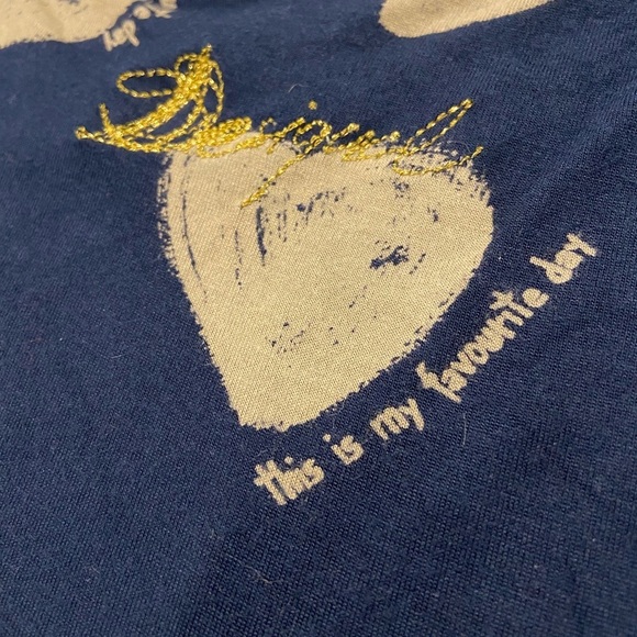 Desigual Navy and Cream Heart Midi Dress - Picture 12 of 12